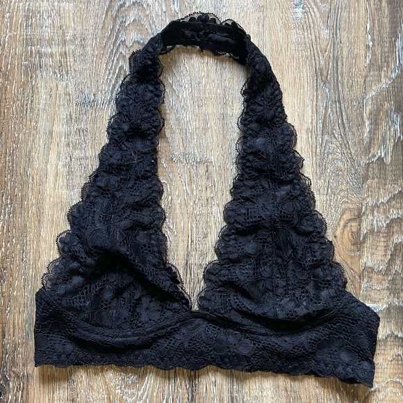 Other - Black Lace Halter Bralette